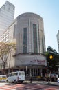 Facade of Cine Theater Brasil Vallourec in Square Sete de Setembro, city of Belo Horizonte