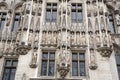 Facade of City Hall, Gran Place - Main Square, Brussels Royalty Free Stock Photo
