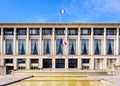 Facade of the city hall of Le Havre, France Royalty Free Stock Photo