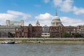 Facade of The City of London School, also known as CLS and City along the River Thames in London Royalty Free Stock Photo
