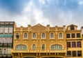 A facade in the city of Porto in Portugal Royalty Free Stock Photo