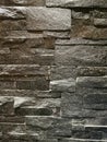 Decorative black brickwork for the background Royalty Free Stock Photo