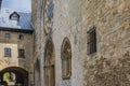 Facade of the collegiate Church of Roncesvalles Navarre Spain