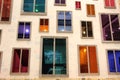 Colorful window frontage artwork Royalty Free Stock Photo