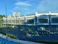 Facade of commercial shops. Multi-story where the lower part is used as a shop