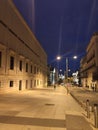 Facade of the Congress of Deputies where all the politicians voted from the different parties in Spain