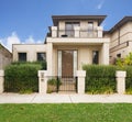 Facade of a contemporary townhouse in Melbourne Australia Royalty Free Stock Photo