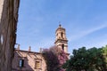 Facade Corner and Bell Tower of Cultural Center in Morelia Royalty Free Stock Photo