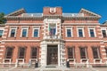 Facade of a courthouse in Italy. Historic center of Varese