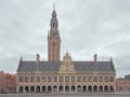 Facade and tower of of Louvain central university building