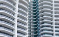 Facade detail of a modern high-rise apartment building Royalty Free Stock Photo