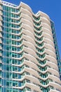 Facade detail of a modern high-rise apartment building Royalty Free Stock Photo