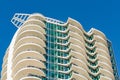 Facade detail of a modern high-rise apartment building Royalty Free Stock Photo