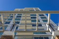 Facade detail of a modern high-rise apartment building Royalty Free Stock Photo