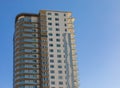 Facade detail of a modern high-rise apartment building Royalty Free Stock Photo