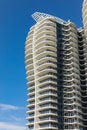 Facade detail of a modern high-rise apartment building Royalty Free Stock Photo