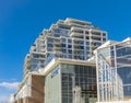 Facade detail of a modern high-rise apartment building Royalty Free Stock Photo