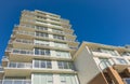 Facade detail of a modern high-rise apartment building Royalty Free Stock Photo