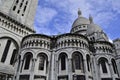 Sacre Coeur, Montmatre Paris France. Facade details.