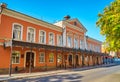 Facade drama theater and the street in front of the theater