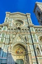 Facade Duomo Cathedral Florence Italy