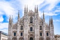 Facade of the Duomo Cathedral in Milan, Lombardy , Italy