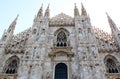 Facade of Duomo di Milano, Milan, Italy Royalty Free Stock Photo