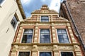 Facade of a Dutch Renaissance house in the historic center of Zwolle, Netherlands Royalty Free Stock Photo