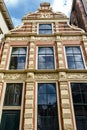 Facade of a Dutch Renaissance house in the historic center of Zwolle, Netherlands Royalty Free Stock Photo