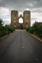 Facade of Elgin Cathedral, Moray, Scotland, United Kingdom