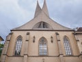 the facade of Emmaus Monastery with modern roof, Prague Czec Royalty Free Stock Photo