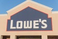 Facade entrance of Lowe home improvement retailer in USA Royalty Free Stock Photo