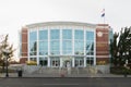 Facade and entrance to Klamath County Courthouse in Southern Oregon