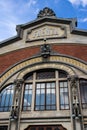 Facade of the Faenza theatre, the oldest movie theatre in Bogota, Colombia opened in 1924. The building is an example of Art