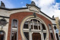 Facade of the Faenza theatre, the oldest movie theatre in Bogota, Colombia opened in 1924. The building is an example of Art