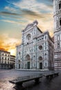 Facade of famous basilica