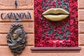 Facade of famous Cazanova strip club and restaurant in Lviv, Ukraine.