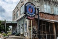 The facade of the famous Ground Zero Blues Club in Clarksdale, Mississippi Royalty Free Stock Photo