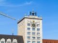 Facade of famous Krock skyscraper in Leipzig