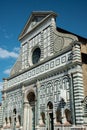 Facade of famous landmark in Florence, Santa Maria Novella church, Florence, Italy. Royalty Free Stock Photo