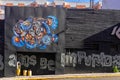 Facade of the fire at the nightclub kiss in the city of Santa Maria RS Brazil