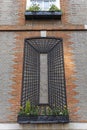 Facade with flowers