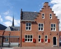 Facade of former city hall in old town of Oud-Beijerland, Holland