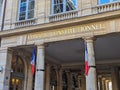 Facade of the French Constitutional Council, Paris, France