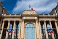 Facade of the French National Assembly building, Paris, France Royalty Free Stock Photo