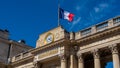 Facade of the French National Assembly building, Paris, France Royalty Free Stock Photo