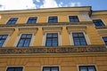 Facade of Fritz House in Banska Stiavnica.May 2023.