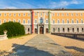 Facade of the galleria sabauda, archeological museum in Turin it Royalty Free Stock Photo