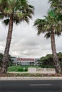 Facade and gardens of Casino Estoril Royalty Free Stock Photo