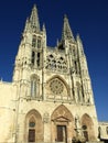 Facade of the gothic cathedral of burgos Royalty Free Stock Photo